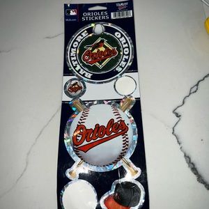 Baltimore Orioles Pack of 4 Team Stickers